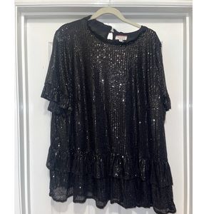 Plus size sequin top by Andree by Unit size 3X Never worn